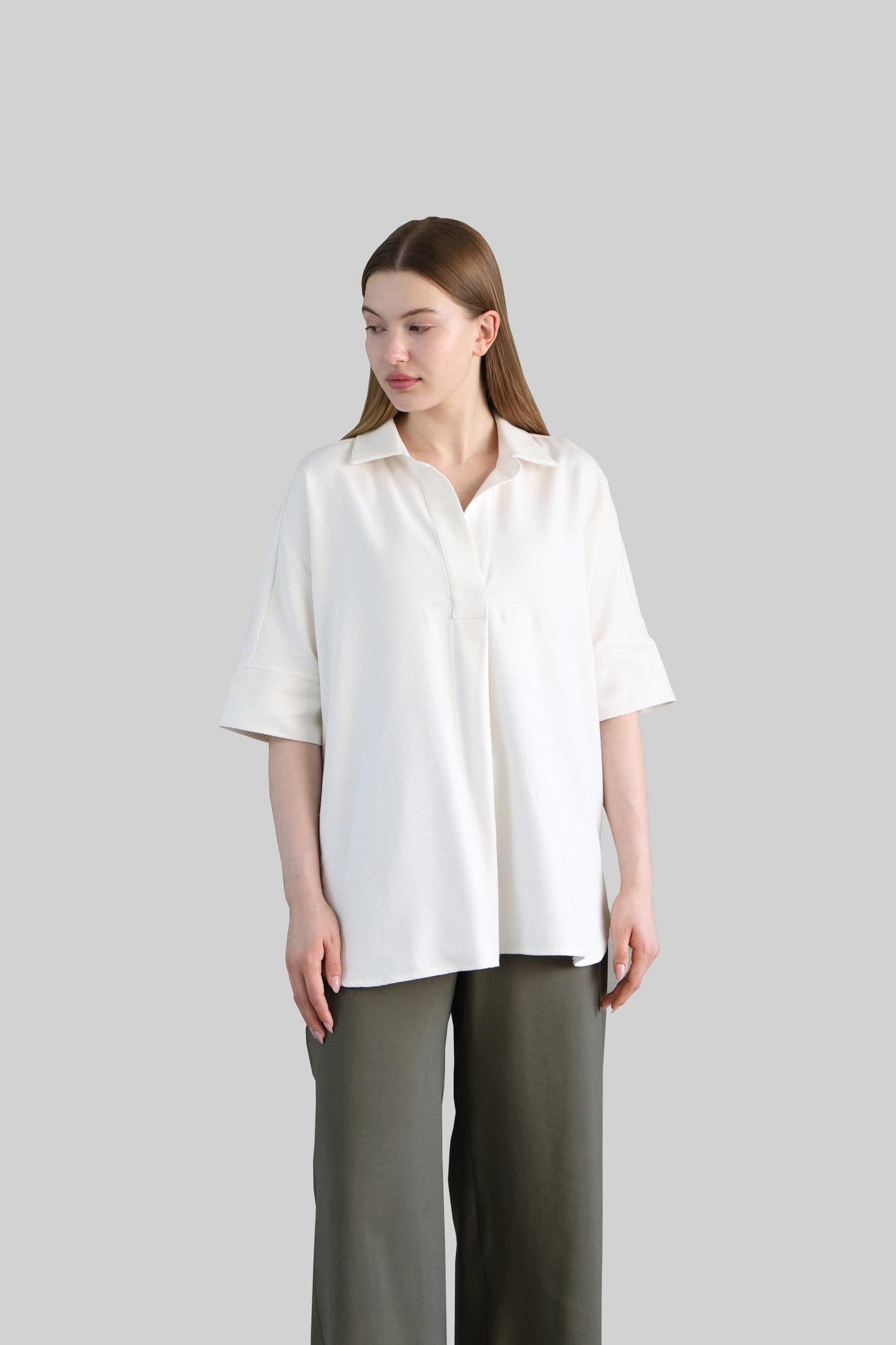 Ecru Minimal Shirt