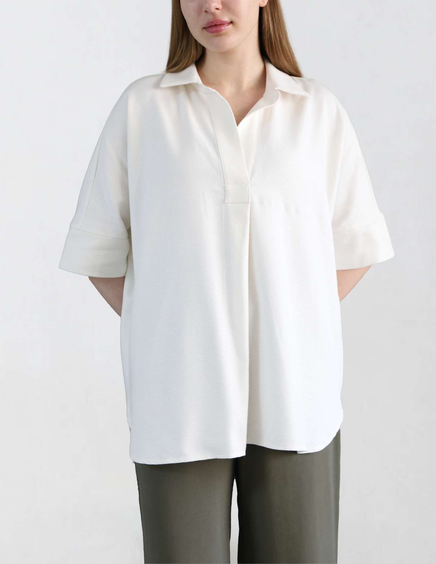 Ecru Minimal Shirt