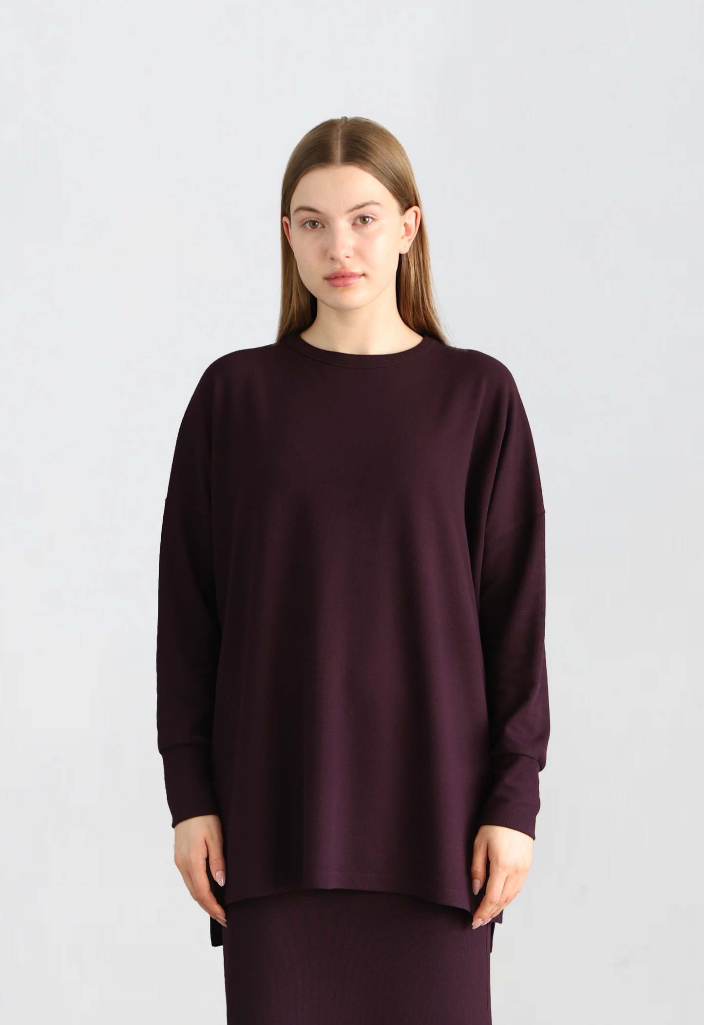 Dark Purple Knitewear Tops