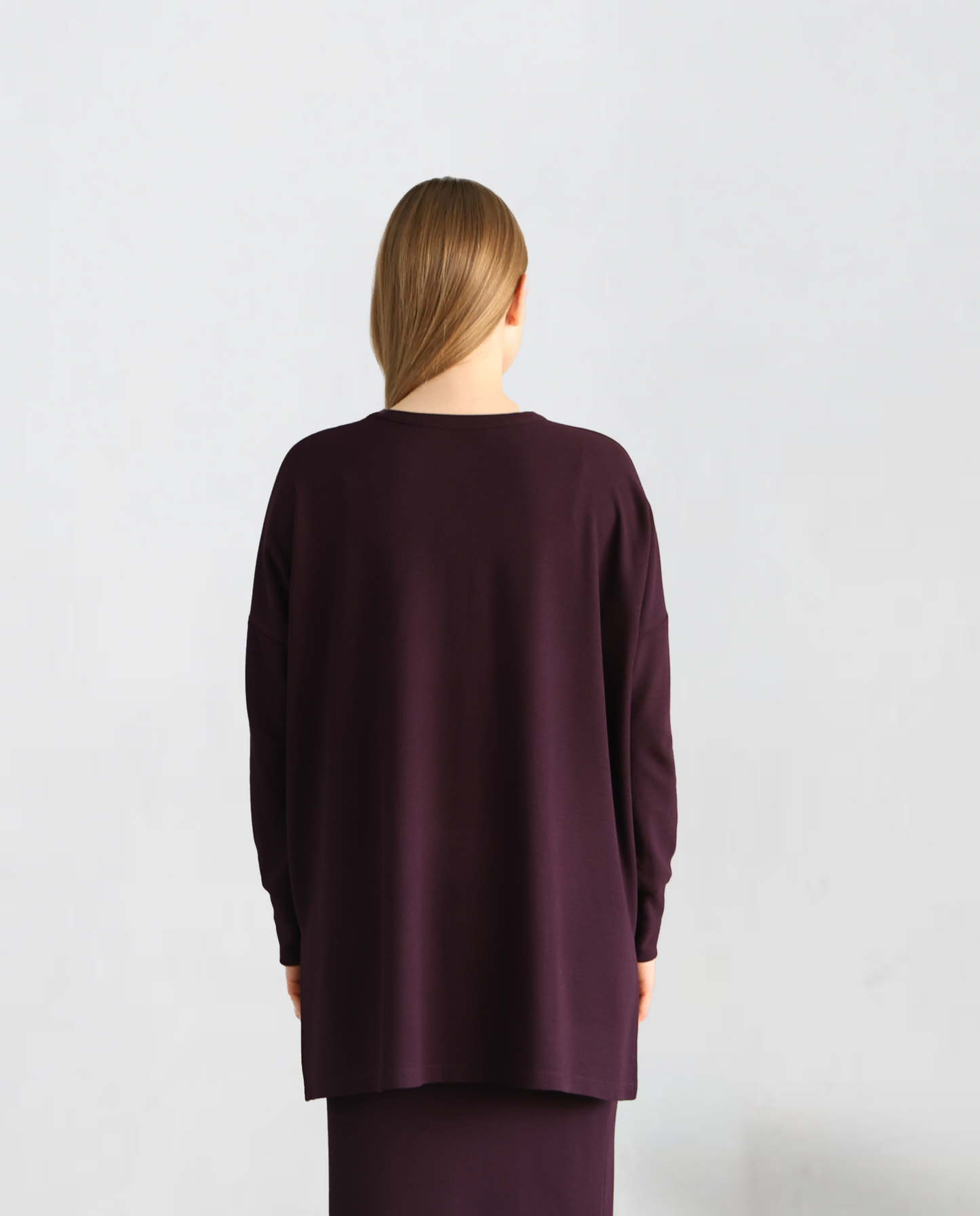 Dark Purple Knitewear Tops