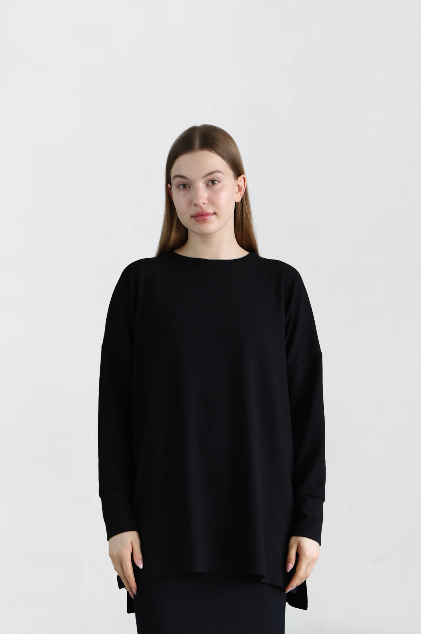 Black Knitwear Tops