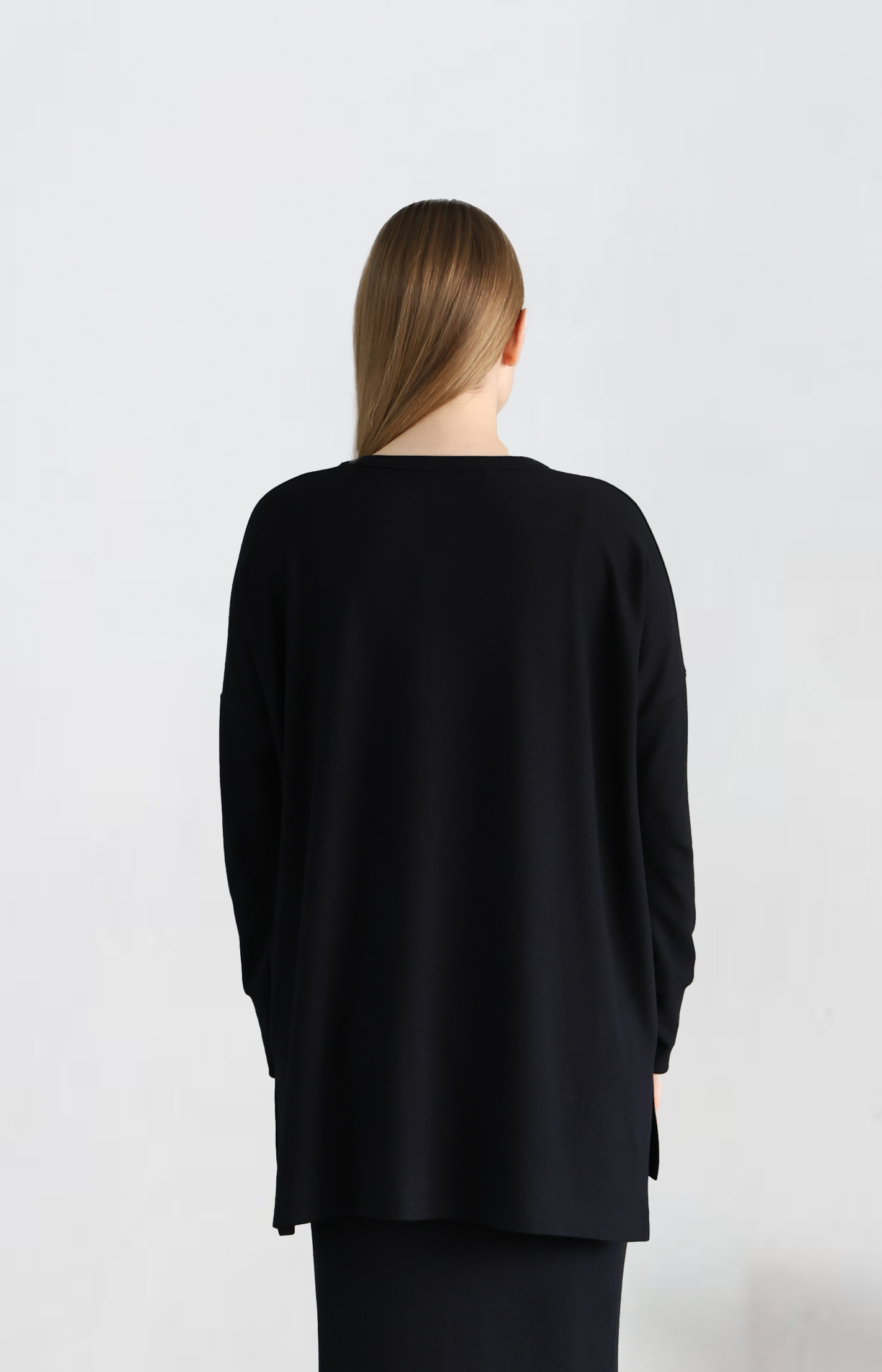 Black Knitwear Tops
