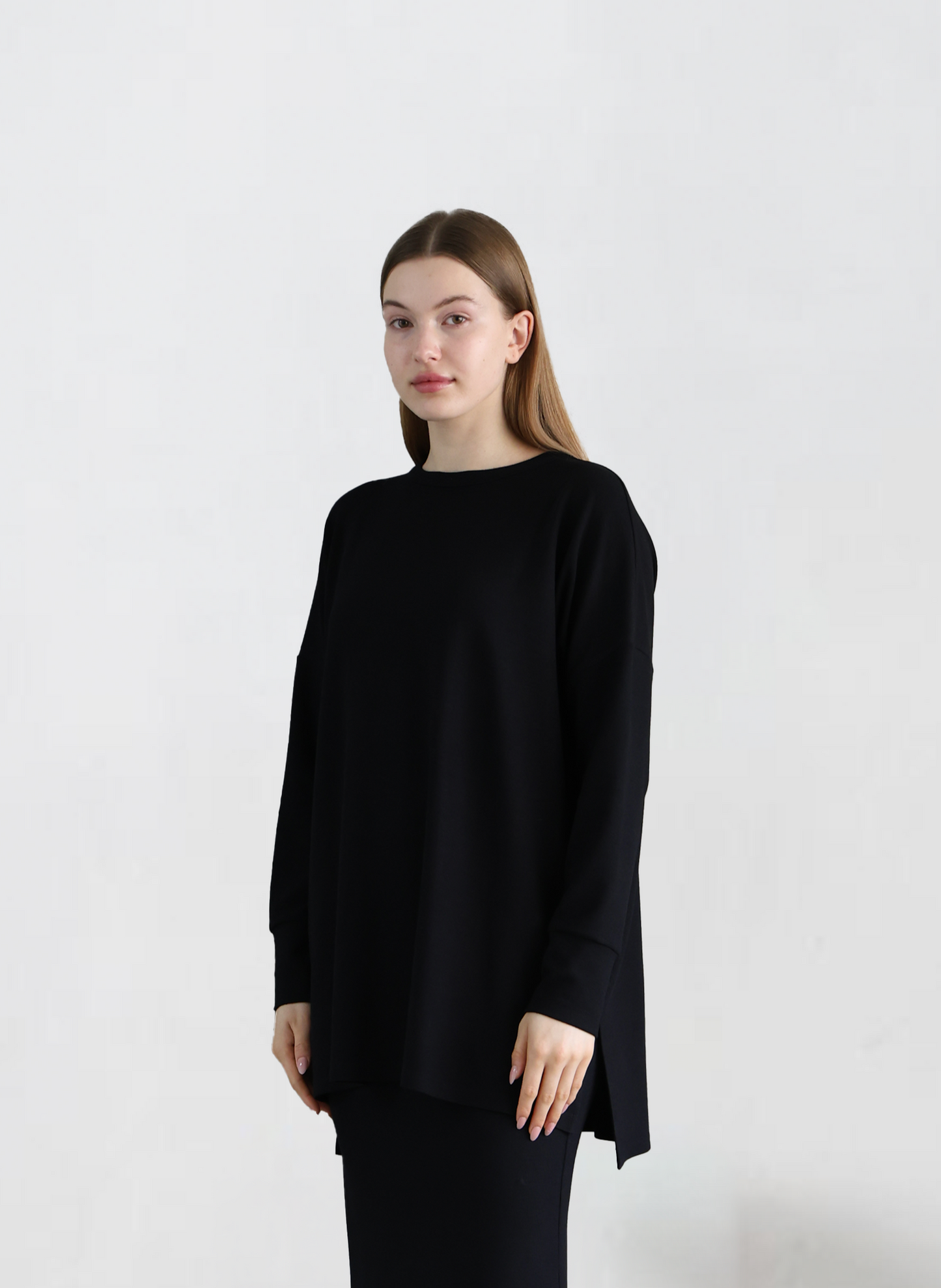 Black Knitwear Tops
