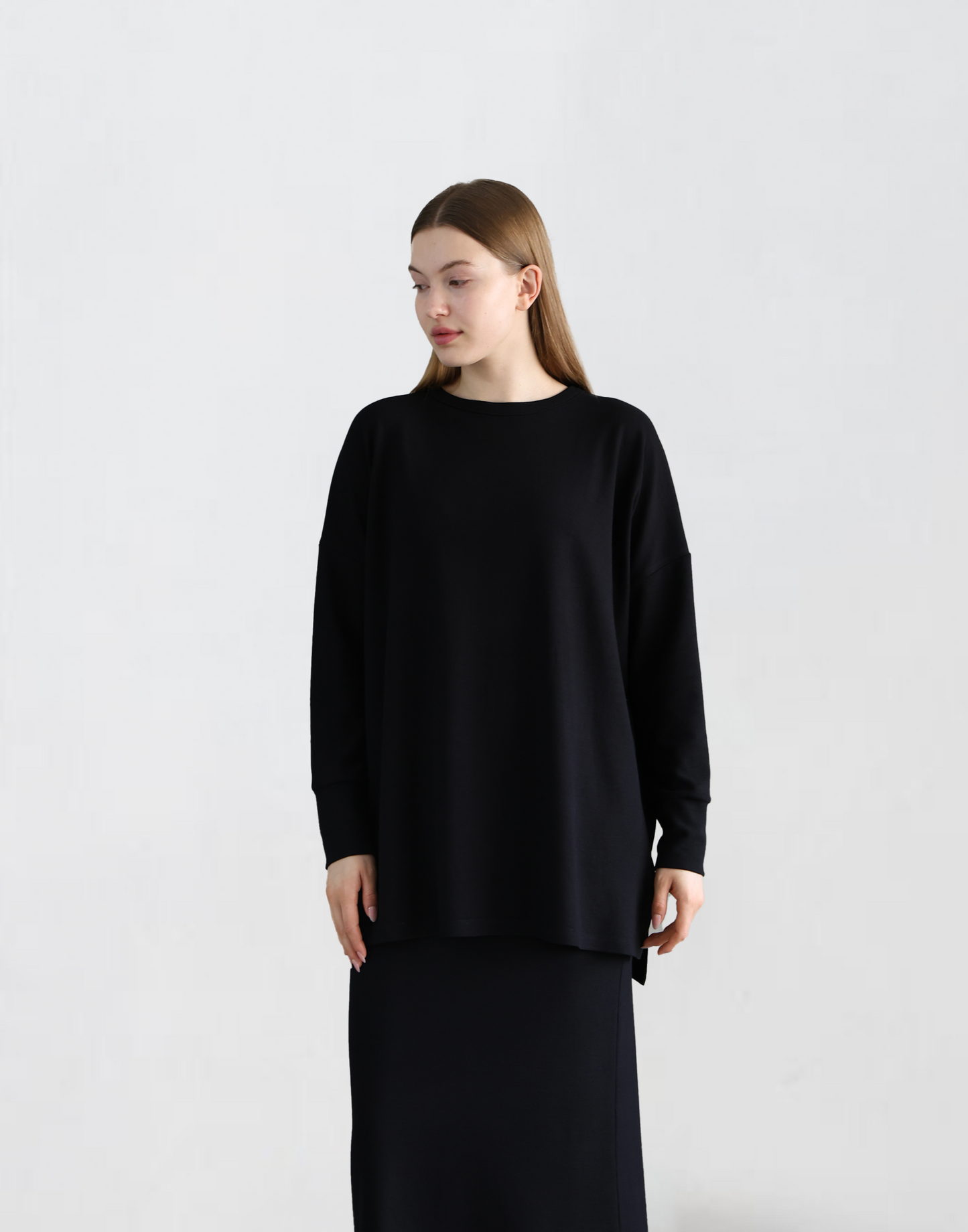 Black Knitwear Tops