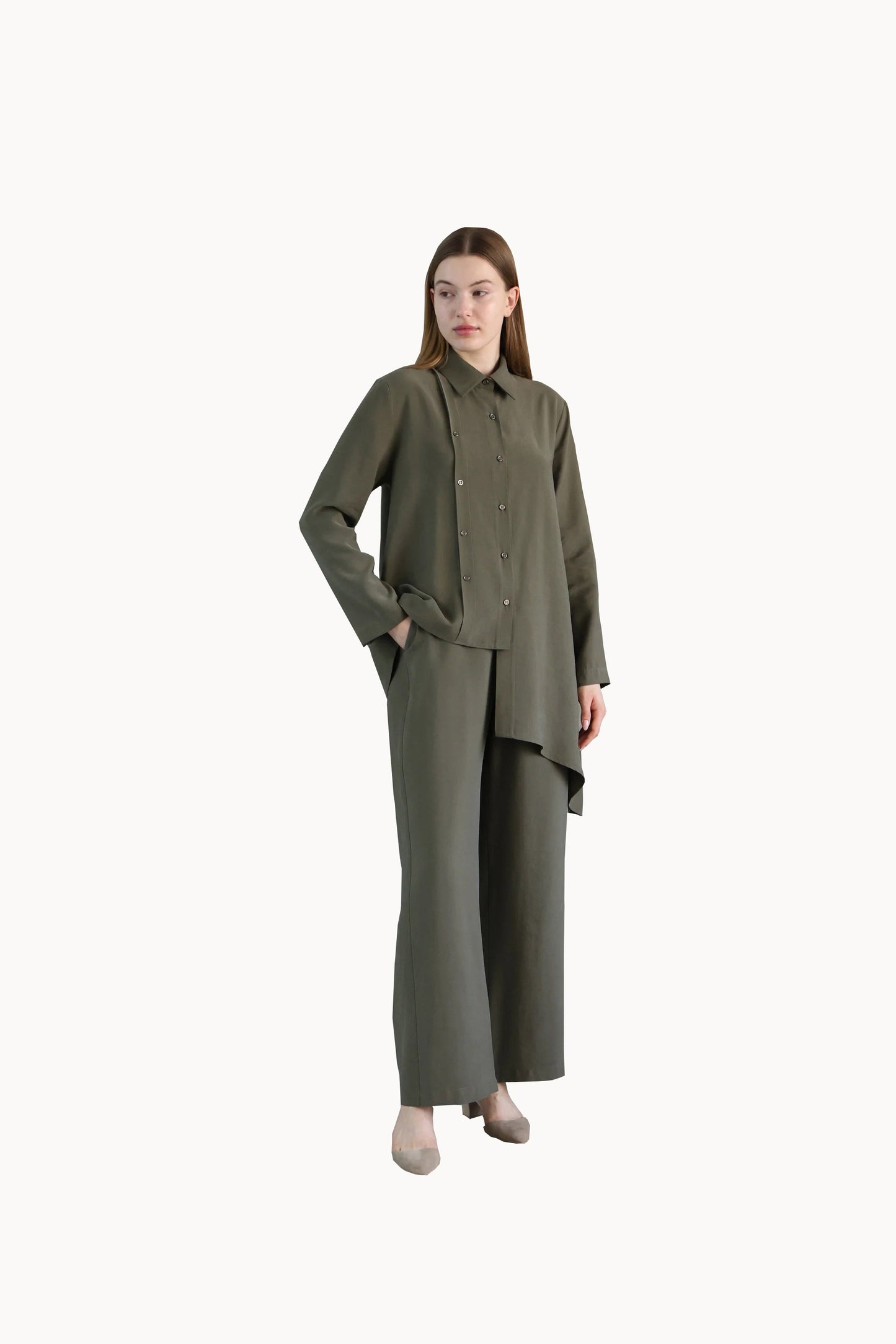 Dark Green Pocket Pants-P62