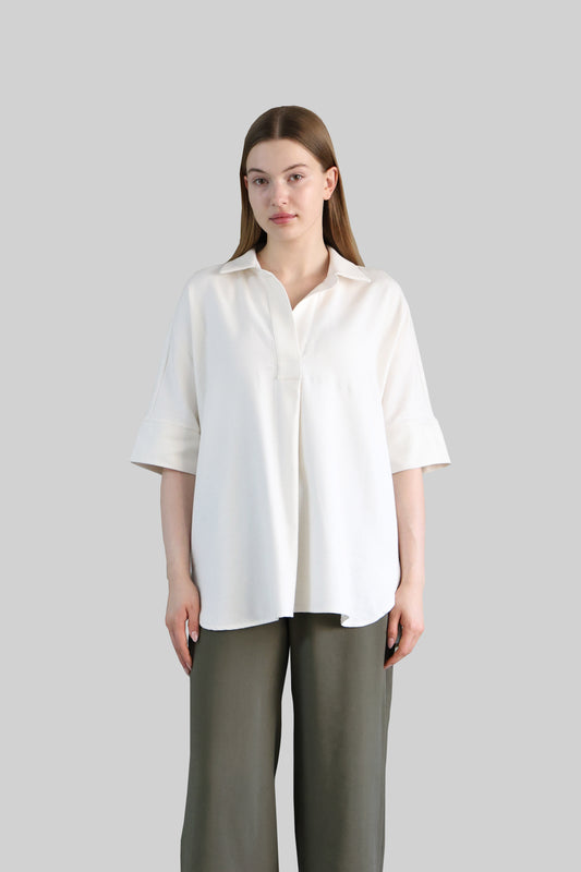 Ecru Minimal Shirt