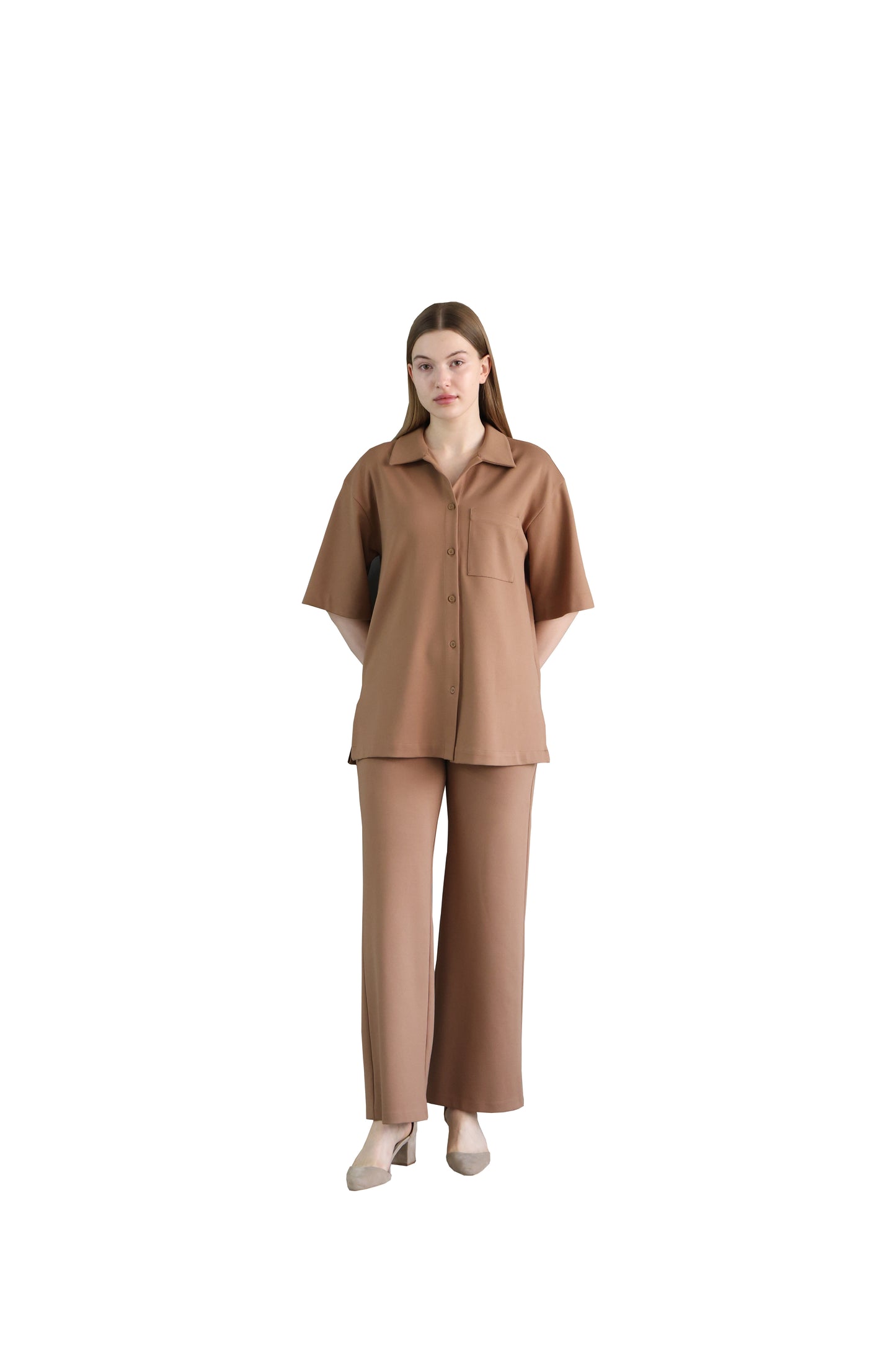 Minimalist Brown Pants