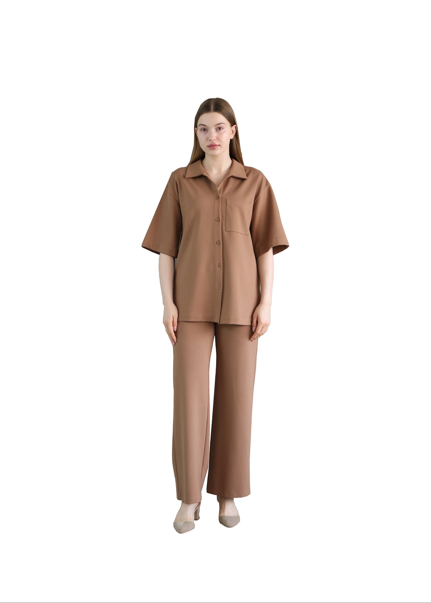 Minimalist Brown Pants