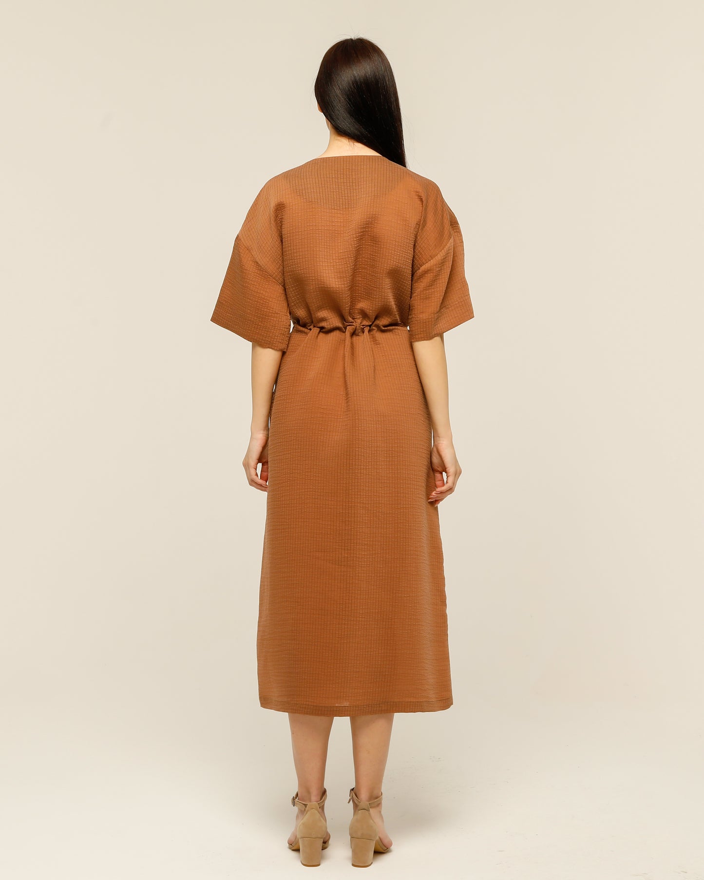 Brown Minimal Dress