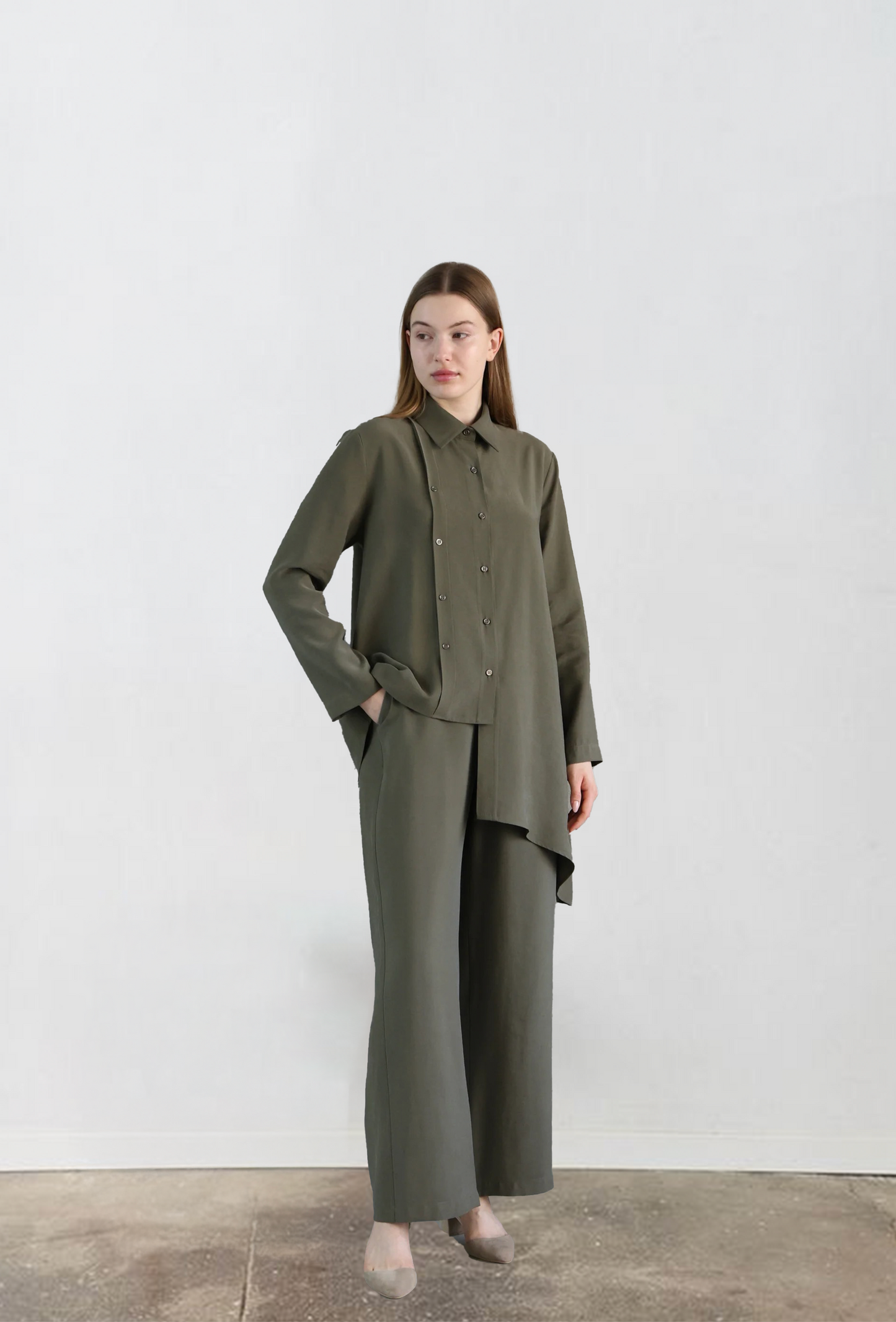 Dark Green Pocket Pants