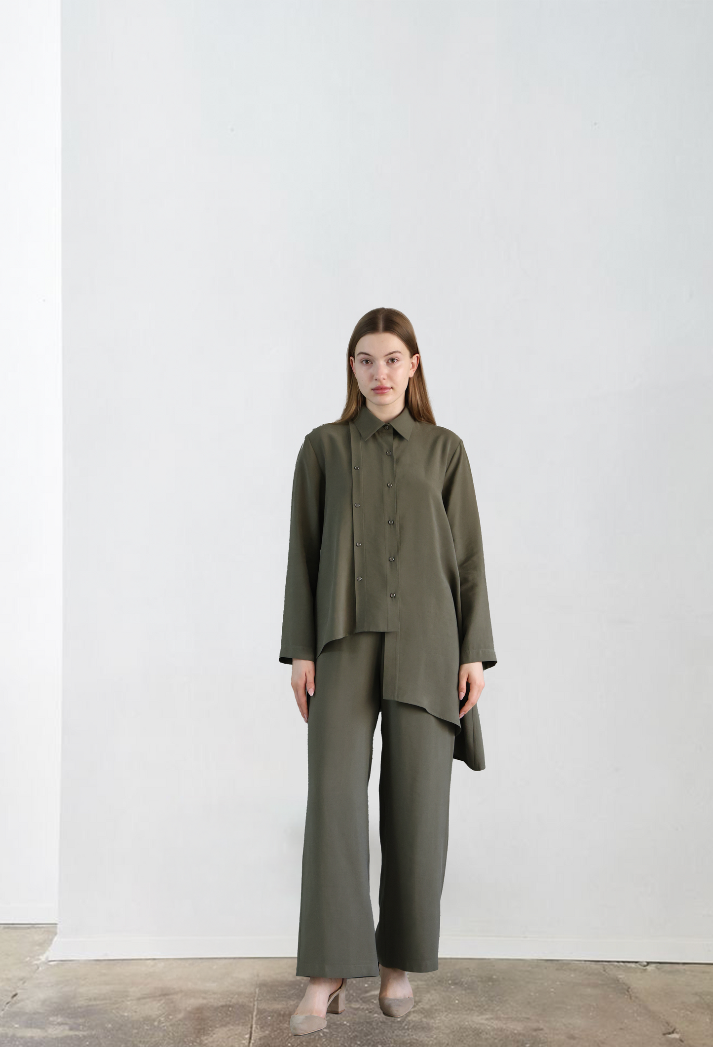 Dark Green Pocket Pants
