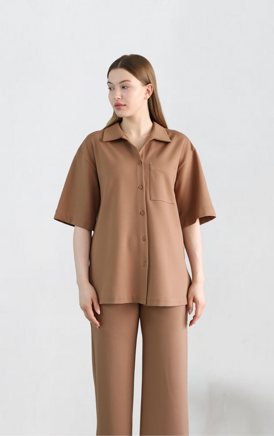 Brown Pocket Shirt